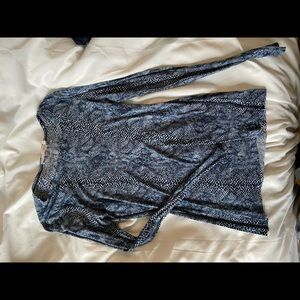 Tory Burch snakeprint thin cotton long sleeve tee